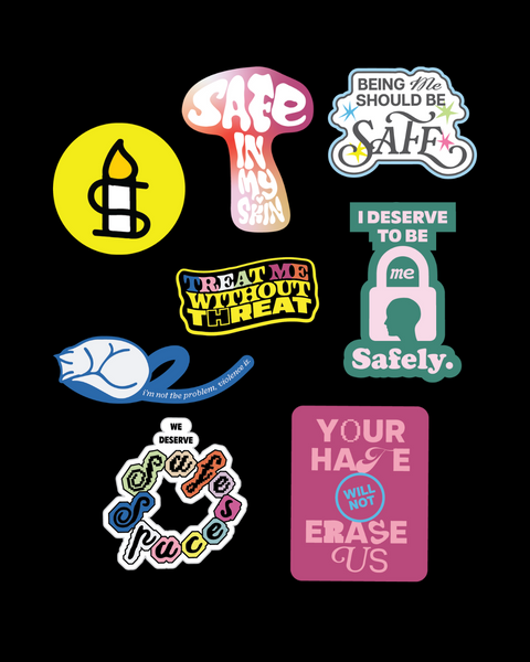Being Me Should Be Safe Sticker Pack (8 pcs)