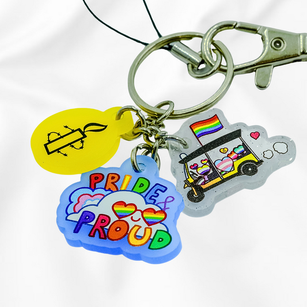Tuk-Tuk Pride Keychain พวงกุญแจตุ๊กตุ๊กไพรด์