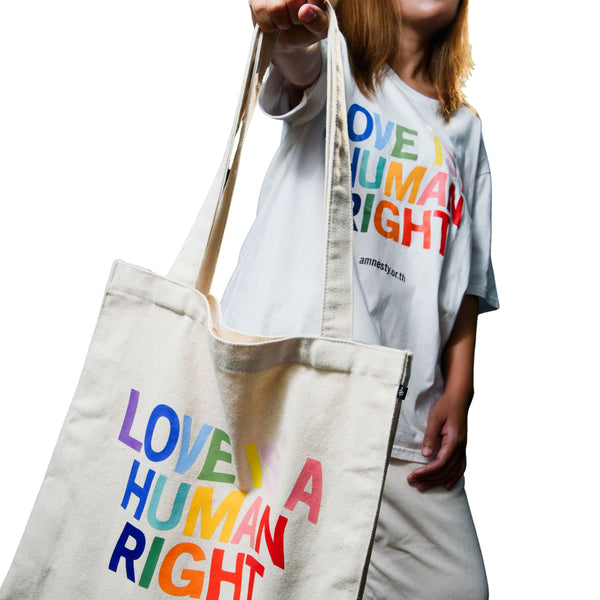 Love is A Human Rights Tote Bag